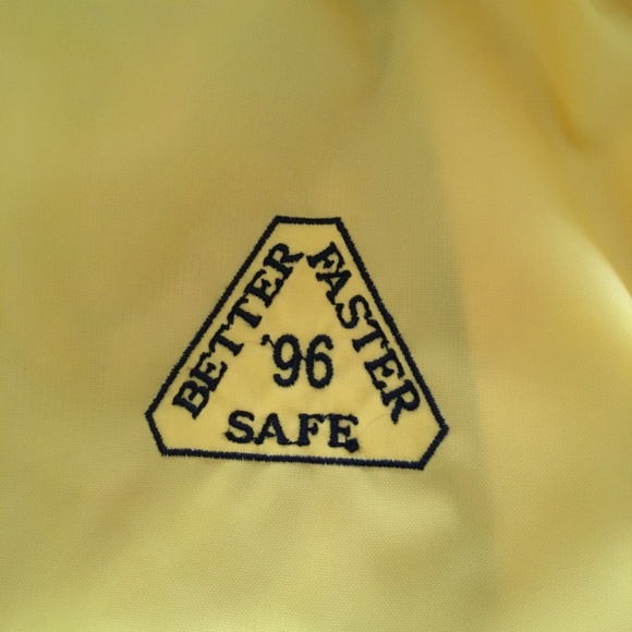 NWT Boathouse Yellow Full Zip Jacket Windbreaker Mens Sz L Lined The Myers Group - Picture 4 of 12